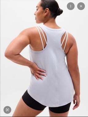 Athleta Ease In Tank XS Blue/Grey